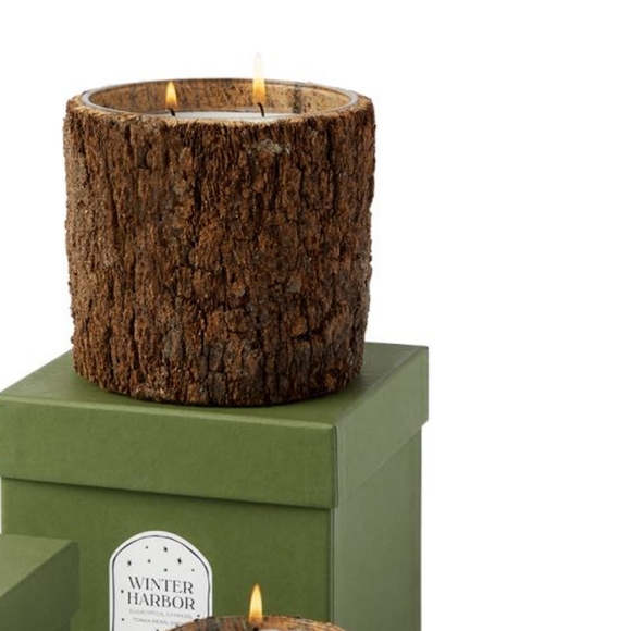 Luxury Bark Wrapped Soy candle AMAZING smell Long Burning - Picture 4 of 4